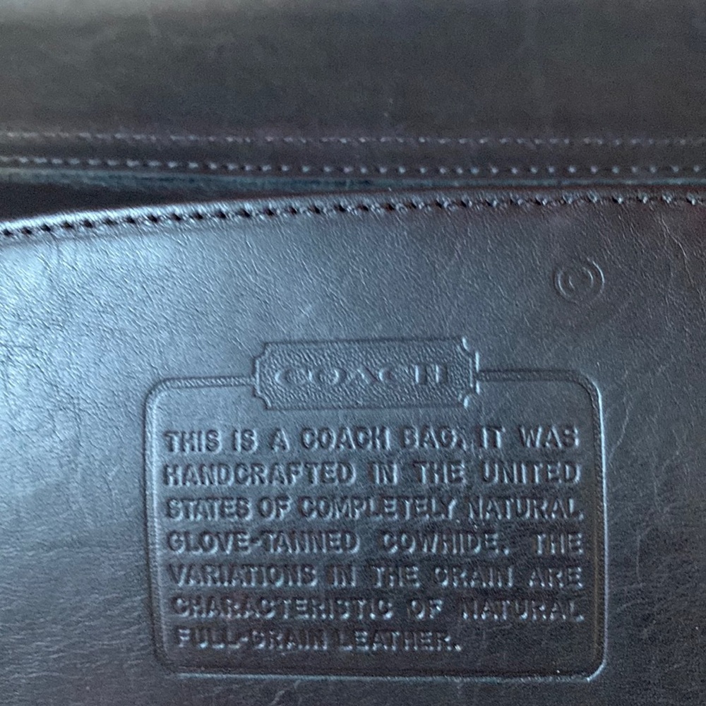 Authentic Coach briefcase (vintage-early 2000s) in black leather. - Picture 3 of 5